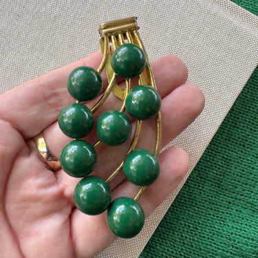 1940s Green Ball Fur Clip Bloomers and Frocks